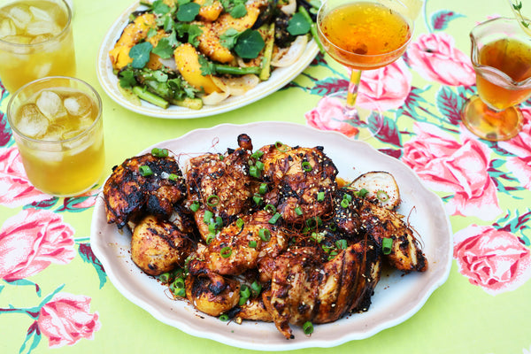 Ginger Peach Korean Chicken